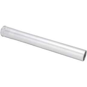 Bike Front Fork Extension Head Tube, Aluminum Fork Head Tube 28.6mm Straight Pipe Standpipe Bike Fork Stem Extender for Road Bikes, Mountain Bikes, MTB, BMX, Silver