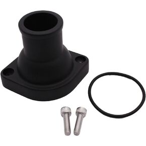 Black 90 Degree Water Neck Thermostat Housing (Straight Up) for Chevy LS Engine LS1 LS2 LS7
