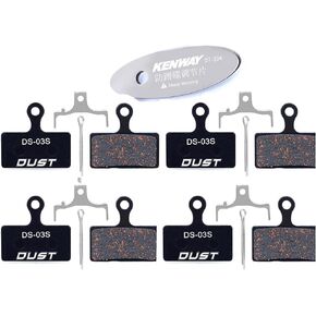 4 Pairs Bicycle Bike Disc Brake Pads for Shimano XT Br-M8000 M785 XTR M9000 M9020 M987 M988 M985 SLX M7000 M675 Deore M615 RS785 CX75 R515 R315 Alfine S700 (Semi-Metallic/Sintered Metal)