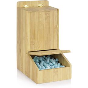 Earplug Holder Ear Plug Dispenser Wall Mount or Standing Universal Bamboo Holder for Small Bulk Accessories - Earplugs, Finger Cots, Laundry Pods, Clean Wipes Accessory Dispenser in Kuwait
