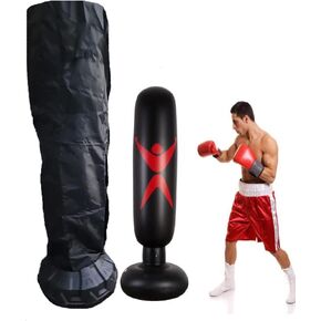 J&C Punching Bag Cover Outdoor Waterproof 420D Dustproof Standing Boxing Bag Cover Boxing Punching Bags Heavy Bags for Sports Outdoors Exercise Black