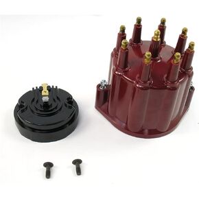 Pertronix D600711 Red Male Cap and Rotor for Flame-Thrower Billet Distributor 8 Cylinder Engine