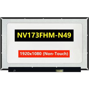 LCD Screen Replacement for B173HAN04.2, B173HAN04.3, NV173FHM-N46, NV173FHM-N49, NV173FHM-N4C, 17.3" FHD 1920x1080 30Pin IPS Laptop Display Panel