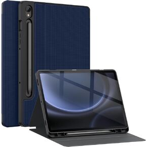 Soke Case for Samsung Galaxy Tab S9 /S9 FE 5G 2023 - Shockproof Stand Folio Case,Multi-Viewing Angles,Soft TPU Back Cover for Galaxy Tab S9 FE 10.9"/S9 11 inch Tablet, Black