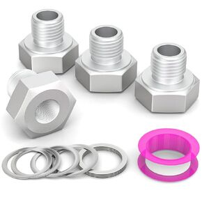 Oil Pressure Sensor Adapter M16 1.5 Adapter to 1/8 NPT, Aluminum Oil Pressure Sensor Fitting Suitable for All GM LS Series Engines LS1 LSX LS3 5.3L 6.0L 6.2L