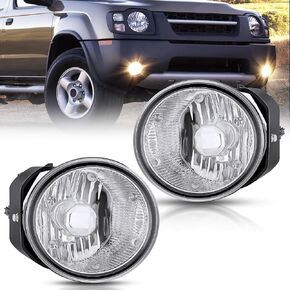 Nilight Fog Light Assembly Compatible with 2000 2001 Nissan Maxima 2000 2001 2002 2003 Nissan Sentra&Frontier 2002 2003 2004 Nissan Xterra with Clear Lens Fog Lamps Replacement, 2 Years Warranty