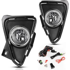 AUTOSAVER88 Fog Lights Compatible with 16-18 2016 2017 2018 RAV4 Fog Light Replacement,with 12V 55W H11 Bulbs,Wiring Harness and Switch