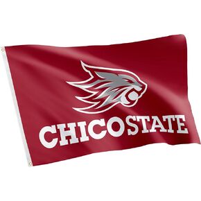Cal State Chico Flag University California Wildcats Flags Banners 100% Polyester Indoor Outdoor 3x5 (New Branding Style 1)