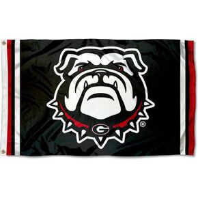 Georgia Bulldogs Black Dawg Flag