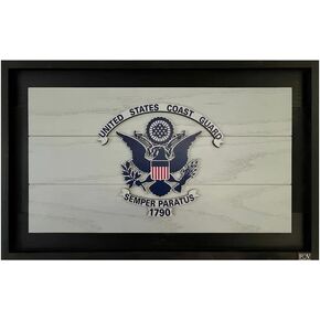 Flags of Valor U.S. Air Force Wooden Wall Decor, 29.5"W x 18.5"T, 3-D Framed Wall Art Made in USA by Veterans, Ready to Hang US Flag for Military Flag, Government Flag, Military Gift, USCD