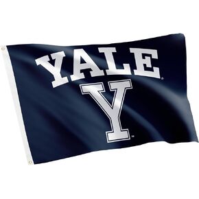 Yale University Flag Bulldogs Flags Banners 100% Polyester Indoor Outdoor 3x5 (Design B)