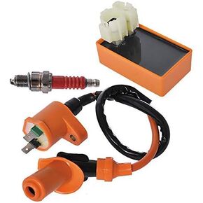 labwork Racing Ignition Coil Spark Plug CDI Box Replacement for GY6 50cc 125cc 150cc Scooter