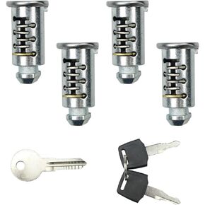 4 Pack Lock Core, One-Key Lock Cylinders System Fits for Thule Racks and Accessories
