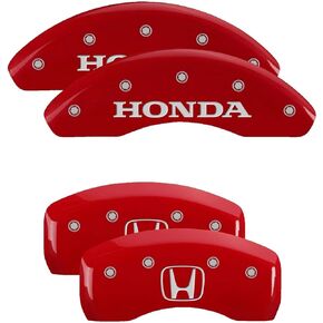 MGP Caliper Covers - Brake Caliper Covers 2018-2023 Honda Accord - Front and Rear Set - Red