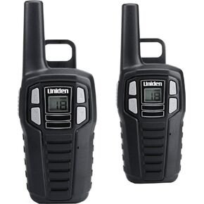 Uniden SX167-2C Up to 16 Mile Range Two-Way Radio Walkie Talkies, Rechargeable Batteries with Convenient Charging Cable, NOAA Weather Channels, Roger Beep, 2-Pack Black Color