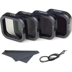 Neutral Density/Circular Polarizing Lens Filter kit - Lens Cover for GoPro Hero 9 10 11 12 Black Action Cameras - CPL for Glare Reduction. ND16/ND32/ND64 for Exposure Control