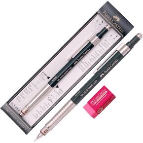 Faber Castell Tk Fine Vario L Drafting Mechanical Pencil 0.5 Mm +Packing Case/Gift Eraser