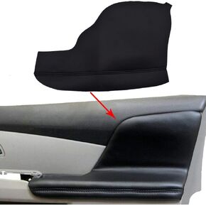 labwork 2pcs Door Armrest Replacement Cover Leather Replacement for Honda Odyssey 2011-2017 (Black)