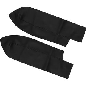 Motoforti Car Front Door Panels Armrest Cover, for Honda CR-V 2007-2012, Synthetic Leather, Black, 1 Pair