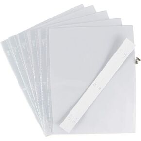 3-Pack - Pioneer Post Bund Top Loading Page Protectors with White Inserts, 8.5 by 11-Inch, 5-Sheets Each