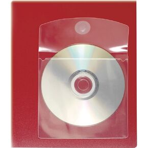 Cardinal 21845 CD Disk Pockets Self-Adhesive 5-Inch x5-Inch 10/Pack Clear