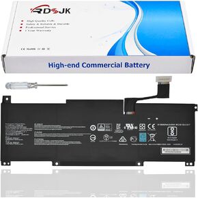 BTY-M491 Laptop Battery for MSI Modern 15 A10 A10M A10M-028DE A10M-029 A10RAS A10RAS-076FR A10RB A10RB-041TW A10RD A11M A11SB A4M A4MW Summit B15 A11M Stealth 15M 11.4V 52.4Wh(White connector 8 Wires)