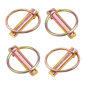 4 Pieces Pin Size 15/32" x 1-3/4" Heavy Duty Linch Pin Lock Pin Clips Tractor Lynch Pin Lynch Pin Fastener Assortment Kit for Farm Tractors Trailers Trucks Mowers Trolley Horsebox