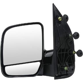 SCITOO Driver Side Mirror fit for 2002-2008 for Ford E150 E250 E350 E450 E550 Van with Duel Glass Fold Manual Controlling Features Puddle Light Exterior Accessories Left Side Mirror