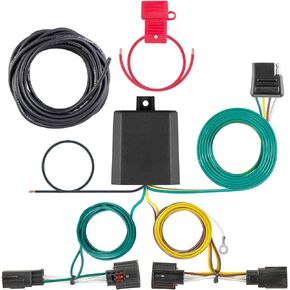CURT 56331 Vehicle-Side Custom 4-Pin Trailer Wiring Harness, Select Chrysler Town and Country, Dodge Grand Caravan , Black,Rubber