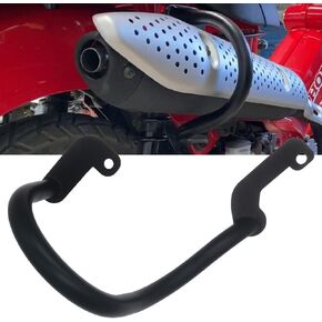 Black Exhaust Crash Bar Guard Compatible with 2019-2024 Honda CT125 Trail 125 Hunter Cub