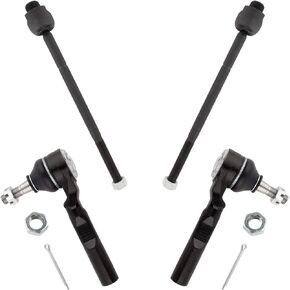 BOXI 4pcs Front Inner&Outer Tie Rods for Chevrolet Silverado 1500 1999 2000 2001 2002 2003 2004 2005 2006 / for GMC Sierra 1500 1999 2000 2001 2002 2003 2004 2005 2006-2WD Models Only | ES3492 EV370