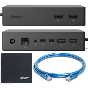 Microsoft Surface Dock (Compatible with Surface Pro 3, Surface Pro 4, and Surface Book - PF3-00005) + Ethernet Cable Kit