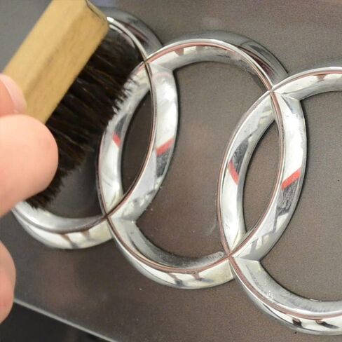 فرشاة تفاصيل شعر الحصان - مثالية للجلد الداخلي والفينيل والبلاستيك in Kuwait