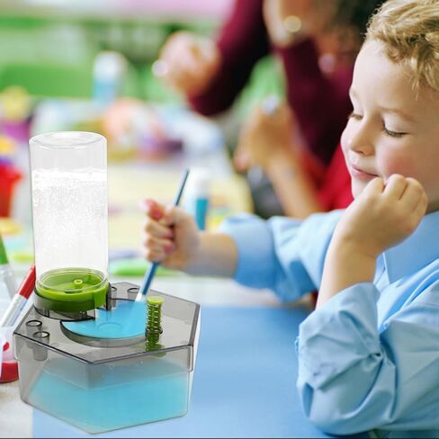 Brush Rinser, Painting Brush Washer & Flusher with Drain, Painting Water Dispenser, Art Brush Cleaner Machine, Running Water Cycle Paintbrush Rinse Cup for Acrylic Paint Brushes Set Supplies in Kuwait