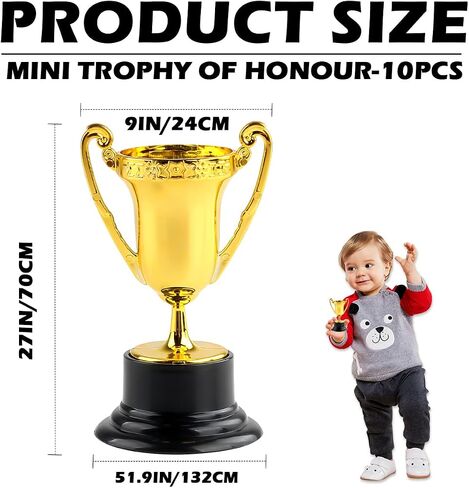 Plastic Golden Reward Trophies Super Mini Award Trophies Cup Competition Trophy Cup for Children in Saudi Arabia