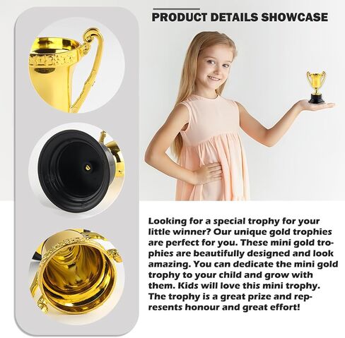 Plastic Golden Reward Trophies Super Mini Award Trophies Cup Competition Trophy Cup for Children in Saudi Arabia