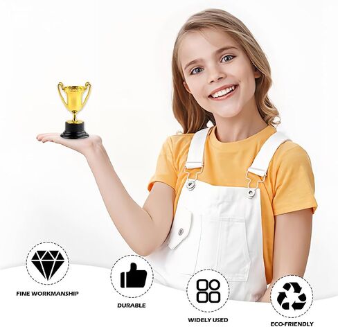 Plastic Golden Reward Trophies Super Mini Award Trophies Cup Competition Trophy Cup for Children in Saudi Arabia