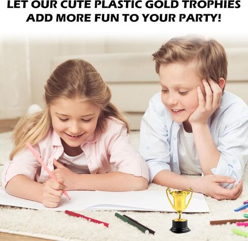 Plastic Golden Reward Trophies Super Mini Award Trophies Cup Competition Trophy Cup for Children in Saudi Arabia
