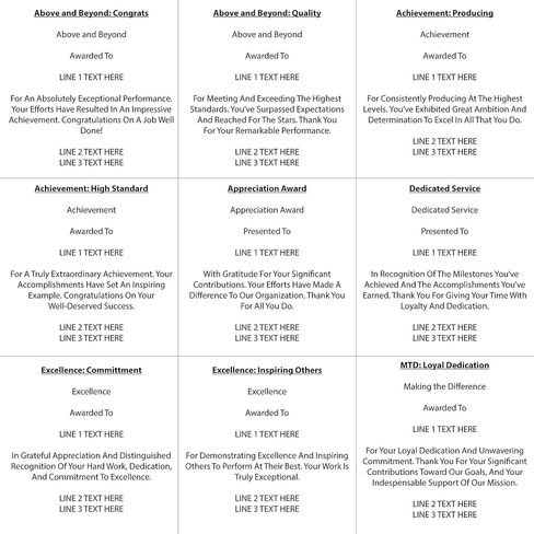 الكأس المحفورة - جائزة للموظفين - نقش شخصي يصل إلى ثلاثة أسطر واختيار الآية المكتوبة مسبقًا in Kuwait