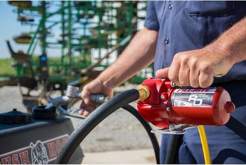 مضخة نقل الوقود المحمولة fill-rite FR1612 12V 10 GPM للديزل والتجمد مع سلك الطاقة، أحمر in Kuwait