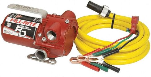 مضخة نقل الوقود المحمولة fill-rite FR1612 12V 10 GPM للديزل والتجمد مع سلك الطاقة، أحمر in Kuwait