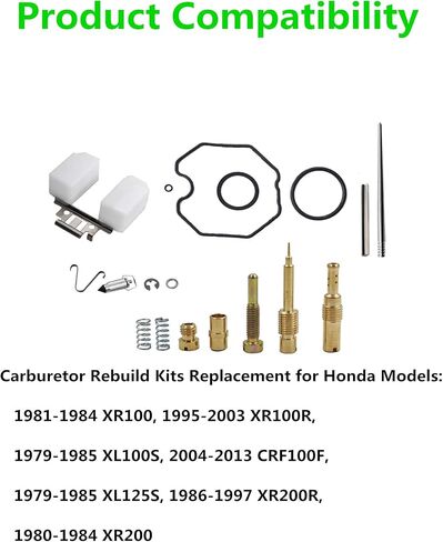 Carburetor Carb Repair Kit Replacements for Honda ATC185 ATC185S ATC200 Big Red 200 ATC200E Big Red 200 ATC200ES in Saudi Arabia