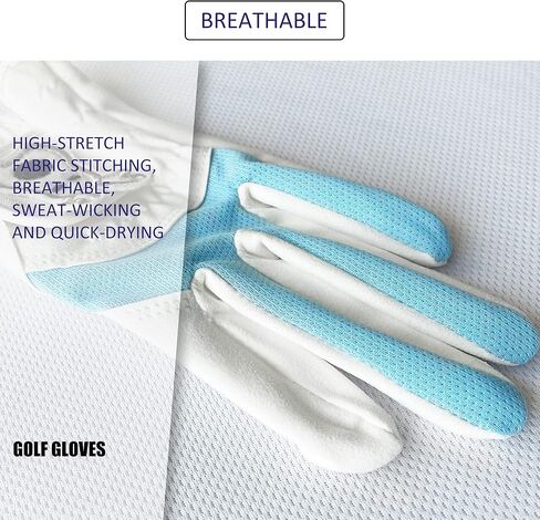 قفازات ياماتو للجولف للأطفال الصغار الصغار والأولاد والبنات زوج واحد من قفازات الجولف الاصطناعية المصنوعة من الألياف الدقيقة القابلة للتنفس لليد اليسرى واليمنى لعمر 4-13 سنة، هدية رائعة للجولف للأطفال in Kuwait