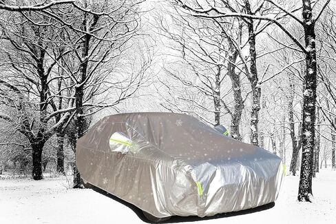 أغطية سيارات Coverado شديدة التحمل للسيارات مقاومة للماء في جميع الأحوال الجوية مع بطانة قفل/صوف، حماية من أشعة الشمس فوق البنفسجية، 6 طبقات غطاء خارجي كامل خارجي مناسب لسيارة السيدان (201 بوصة - 210 بوصة) in Kuwait