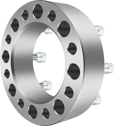 فواصل عجلة ECCPP 4X 8 8x165.1 2 بوصة 8x6.5 إلى 8x6.5 126.15 مم HB مع 14x1.5 مناسبة لسييرا 1500 HD لسييرا 2500 HD لسييرا 3500 HD 1999-2010 in Saudi Arabia