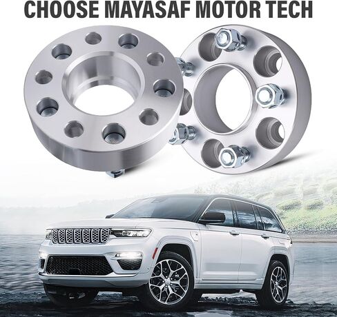 فواصل عجلات MAYASAF Hubcentric [سُمك 1.5 بوصة، عبوتين، 5 عروات] لسيارة Ford Mustang/Ranger/Explorer/Crown Victoria/Edge، لسيارة Lincoln MK7/Town Car/Aviator، Mountaineer، لسيارة Mazda Navajo/B2500/3000/4000 in Saudi Arabia