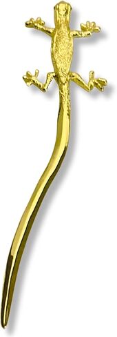 فتاحة حروف من جيكو، ذهبية مع عيون خضراء - صندوق هدايا - 7 بوصة in Kuwait