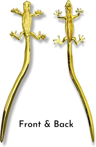 فتاحة حروف من جيكو، ذهبية مع عيون خضراء - صندوق هدايا - 7 بوصة in Kuwait