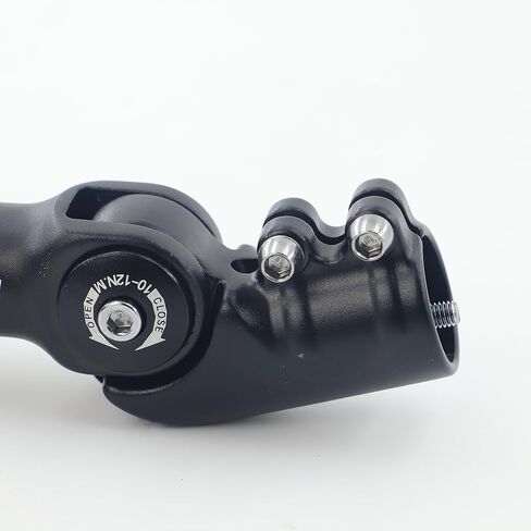 جذع دراجة قابل للتعديل، سبيكة ألومنيوم، 31.8 مم/ 1.25 بوصة لقطر المقود، 28.6 مم/ 1.125 بوصة للشوكة الأمامية، قابل للتعديل 0-120 درجة للدراجات، MTB، BMX، دراجة الطريق، أسود in Kuwait