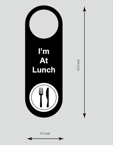 10 PCS 10.5x3.5'' Door Hanger Tags Sign Office Work in a Meeting Do Not Disturb Away Lunch Double Side Hanger Tags Sign in Saudi Arabia